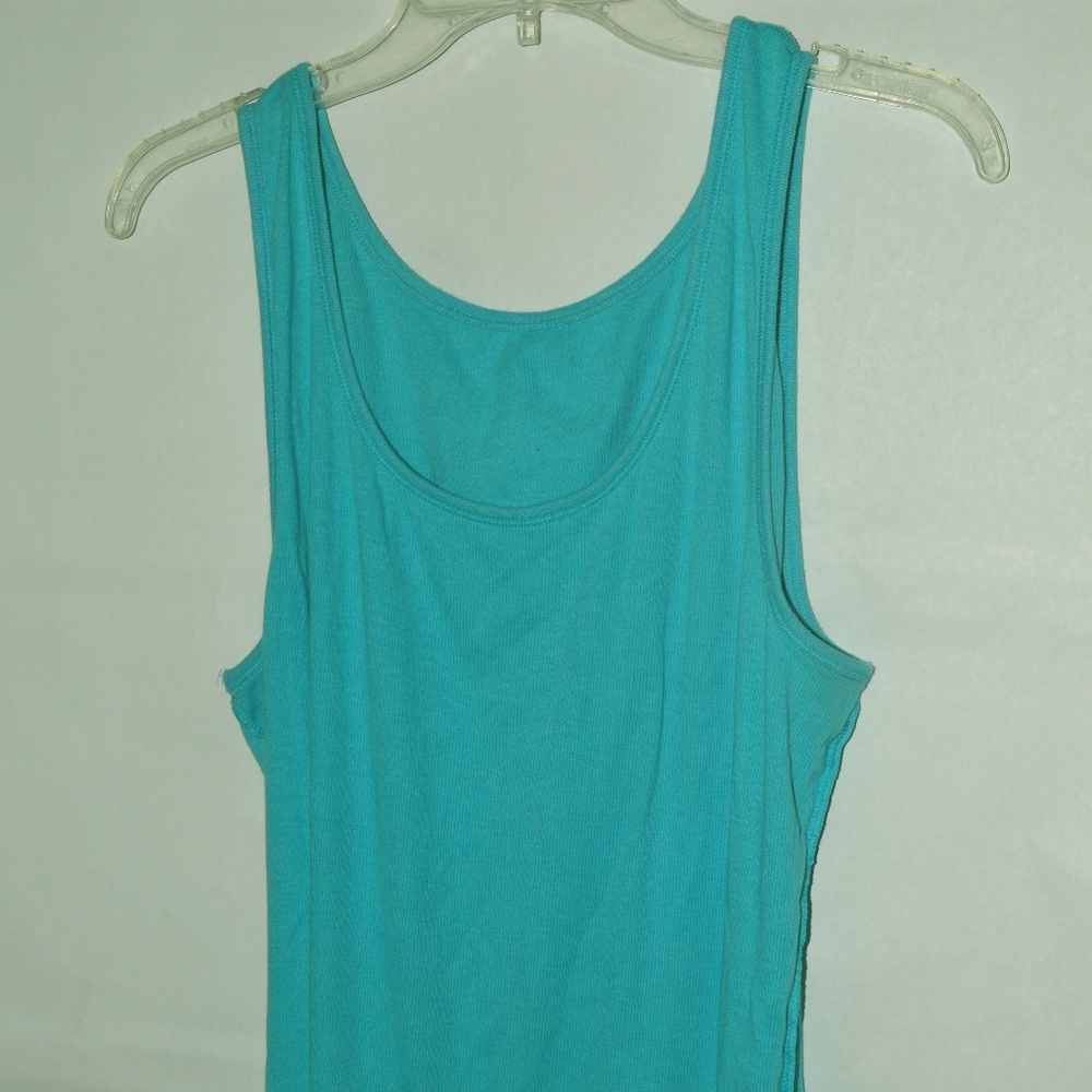 Perfect by Old Navy Tank Top Aqua Blue XXL